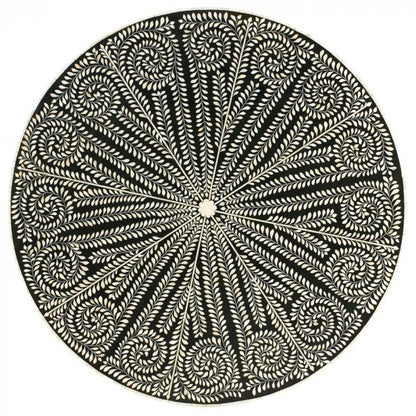 Handmade Customized  Bone Inlay Round Dinning Table