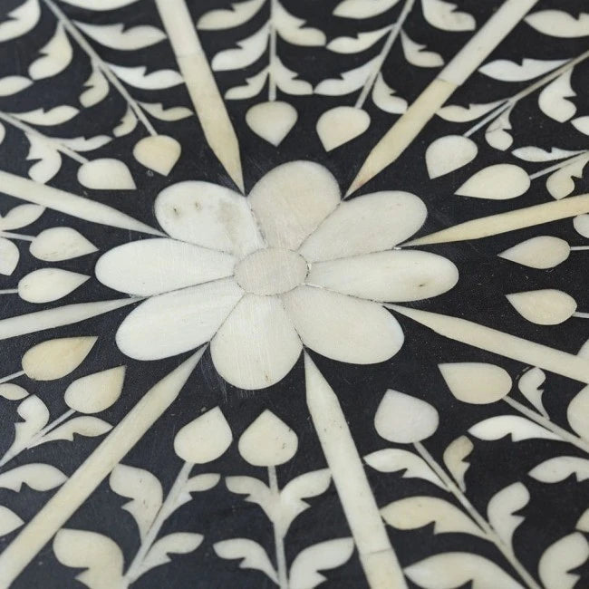 Handmade Customized  Bone Inlay Round Dinning Table