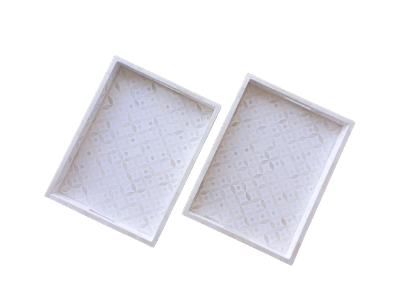 Handmade Customized Bone Inlay Serving Tray Best For Home Decor