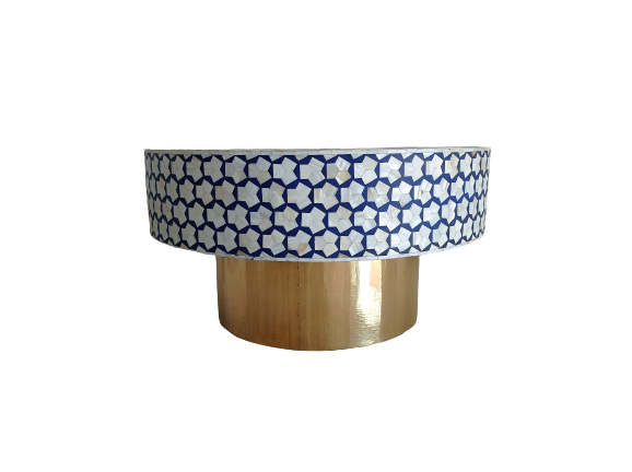 Handmade Customized Mother of Pearl Round Coffee table