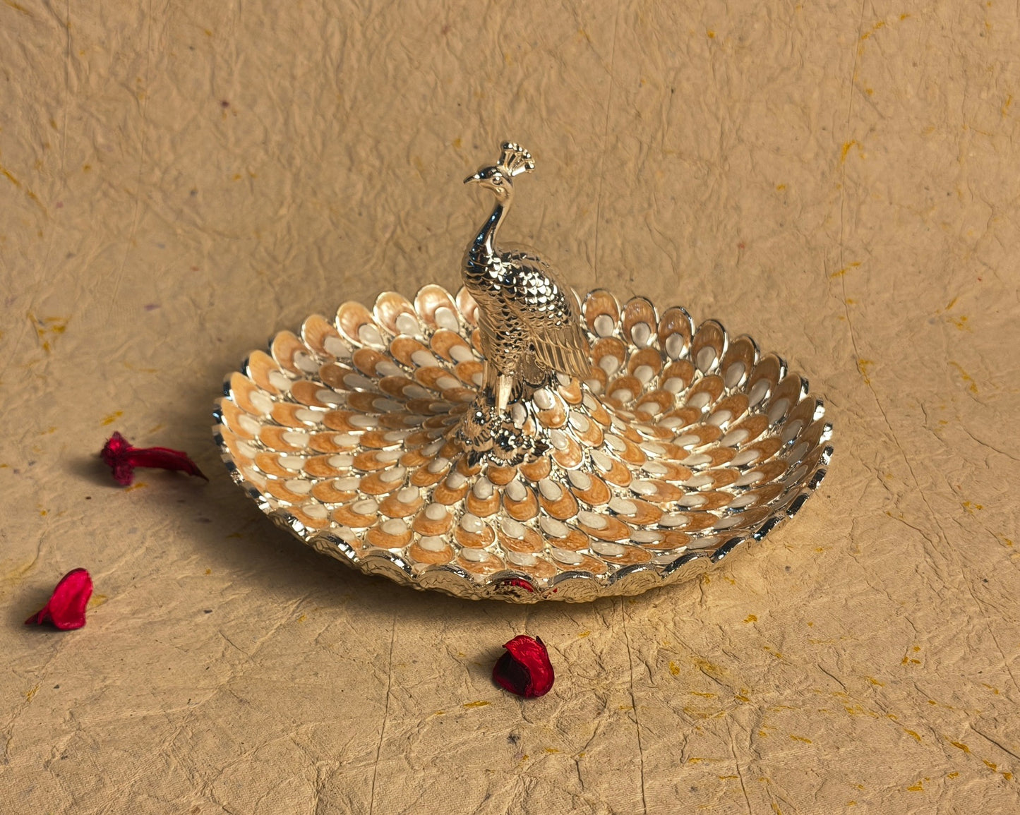 Premium Peacock Decorative Plate for Home Styling & Festive Gifting.