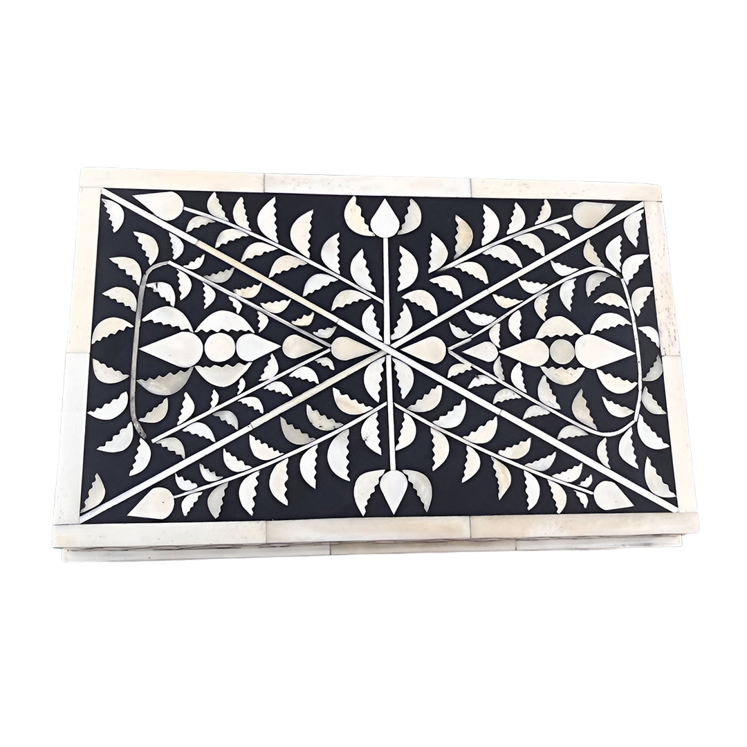 Artisan Handmade Bone Inlay Keepsake Box