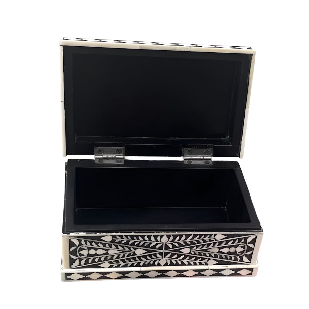 Decorative Bone Inlay Box for Jewelry Storage
