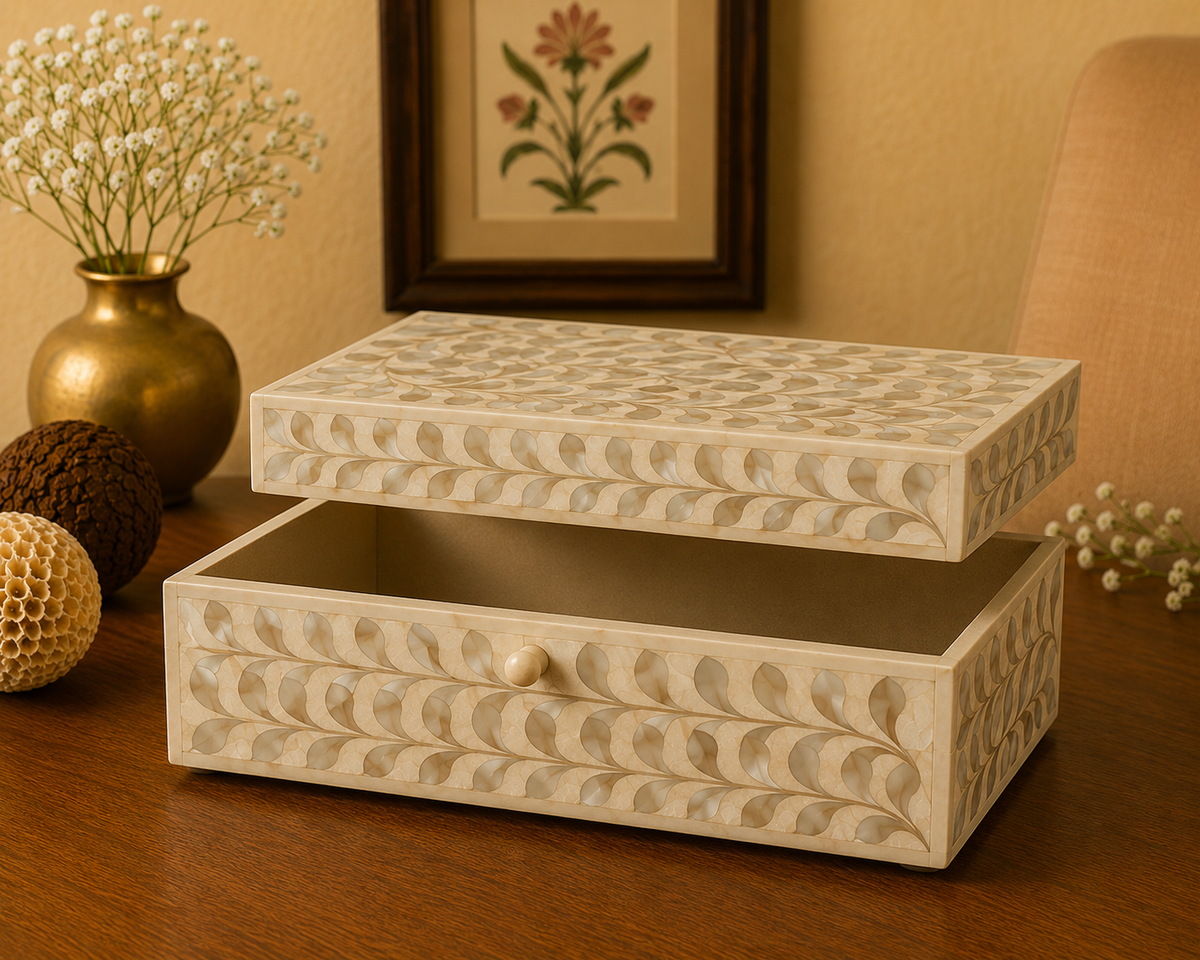 Mother of Pearl Inlay Jewelry Organizer