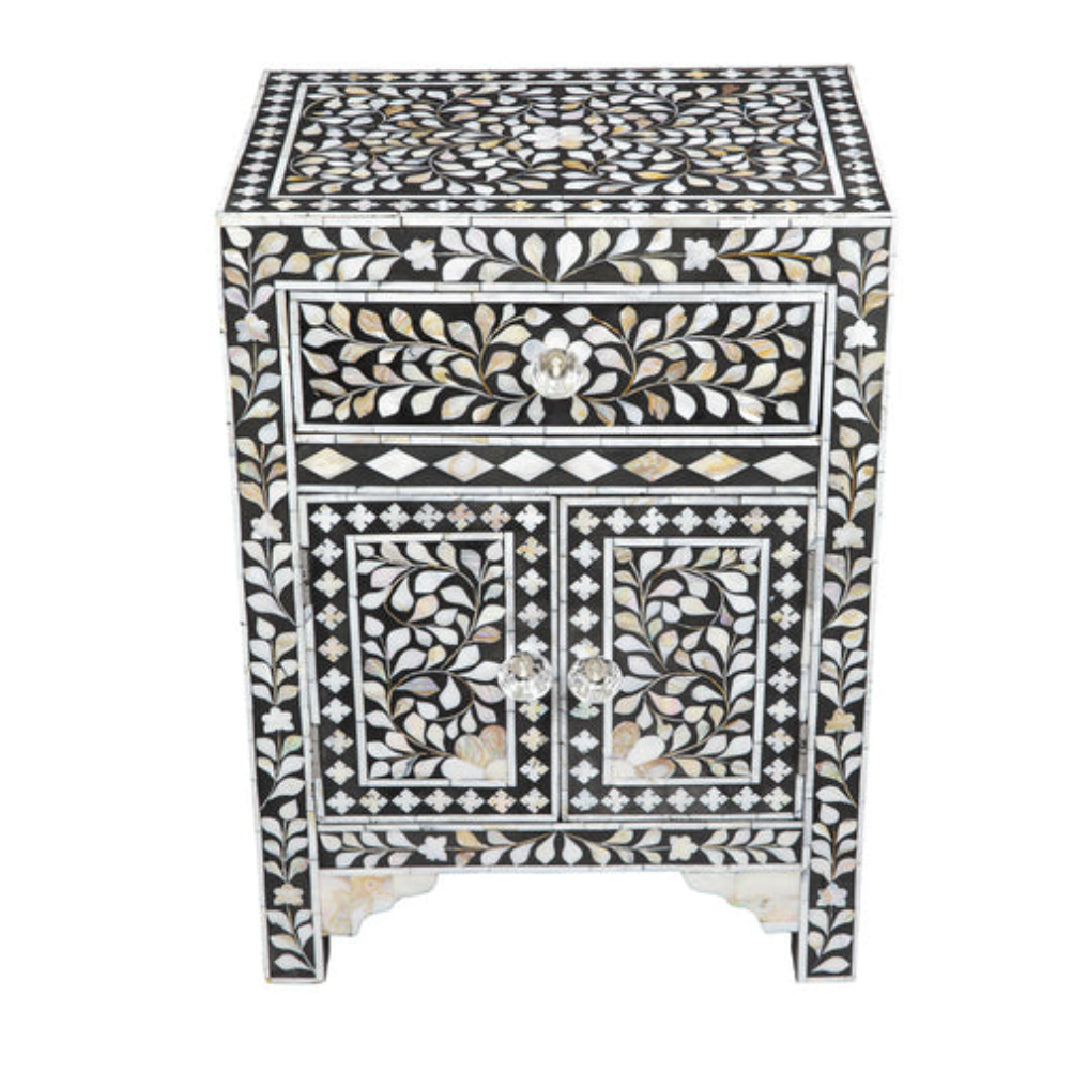 Handmade Customized Mother of Pearl Bedside Table