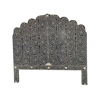 Handmade Customized Bone Inlay Floral Pattern Bed head