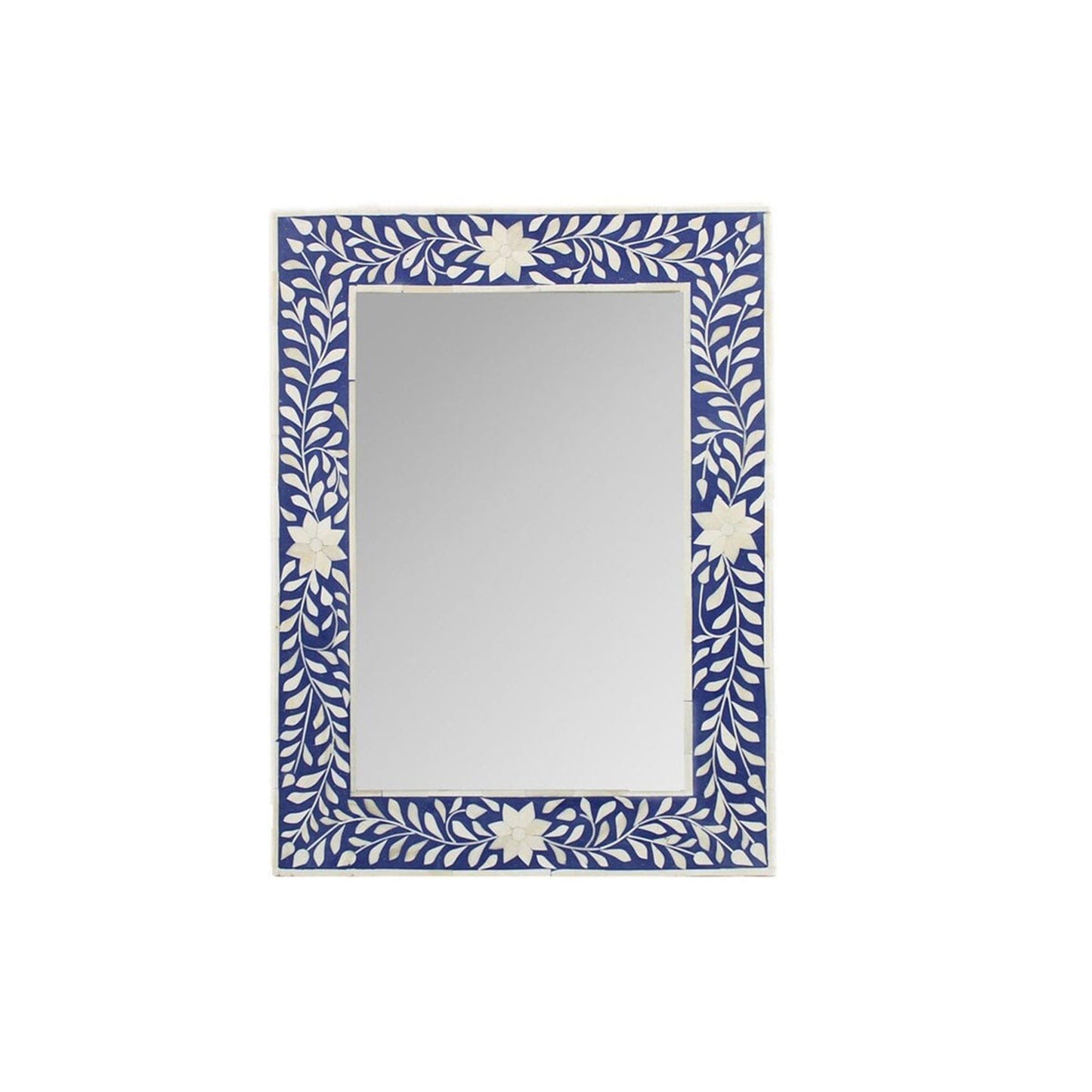 Handmade Customized  Bone Inlay Rectangular Mirror Frame