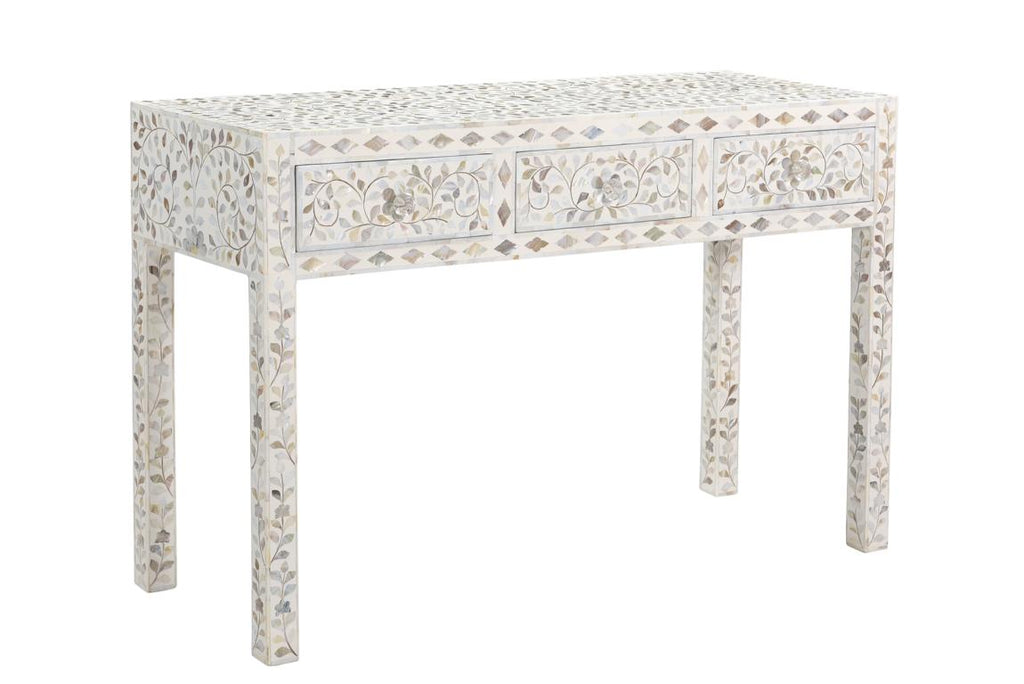 Luxury Mother of Pearl Inlay Hallway Console Table