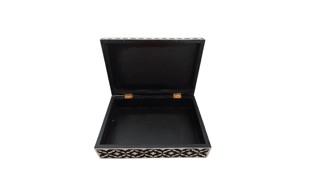 Customized Bone Inlay Handmade Moroccan Pattern Jewelry Box