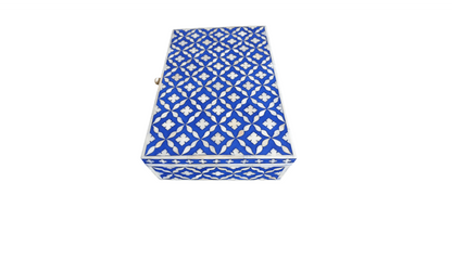 Handmade Customized Bone Inlay Moroccan Pattern Jewelry Box