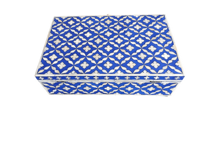 Handmade Customized Bone Inlay Moroccan Pattern Jewelry Box