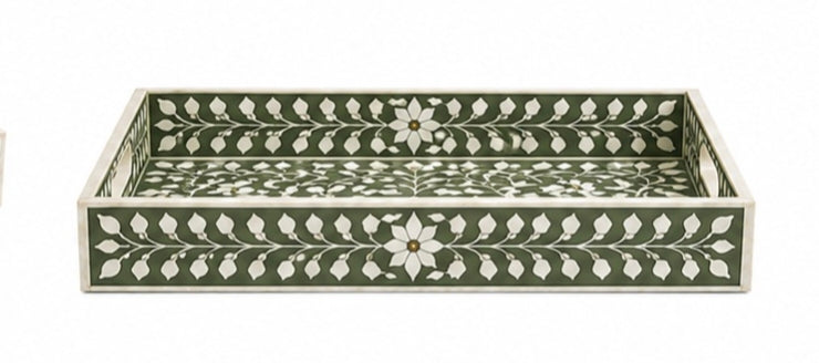 Bone Inlay Serving Tray 