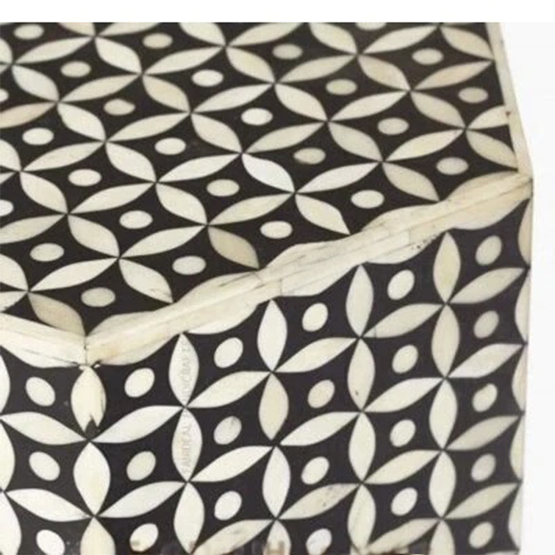 Bone inlay antique stool, modern seating stool, Antique look Bone inlay furniture