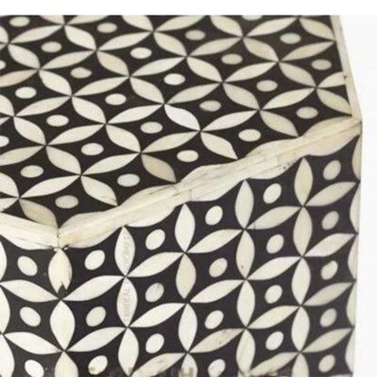Bone inlay antique stool, modern seating stool, Antique look Bone inlay furniture