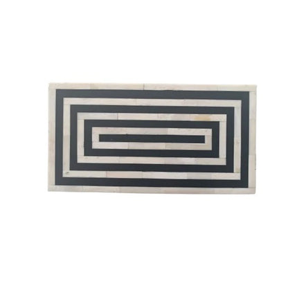 Handmade Customized Bone Inlay Strip Pattern Jewelry Box