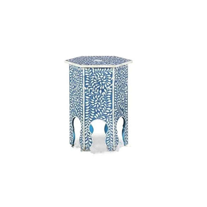 Indian Bone Inlay Wooden Handmade antique Vintage Modern Stool coffee table