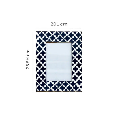 Handmade Customized Bone Inlay Geometric Pattern Photo Frame