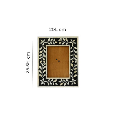 Handmade Customized Bone Inlay Floral Pattern Photo Frame