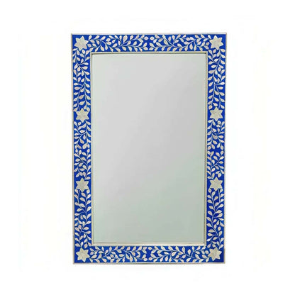 Handmade Customized  Bone Inlay Rectangular Mirror Frame