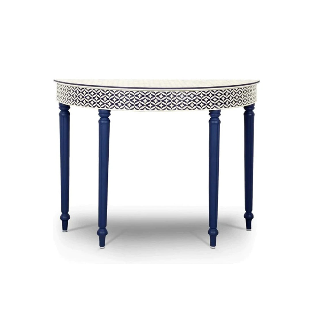 Handmade Blue bone inlay console vintage antique table for home living room