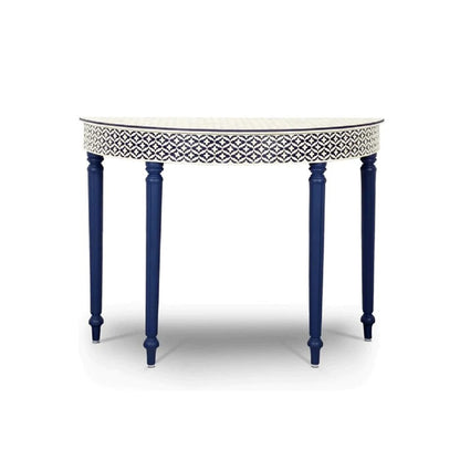 Handmade Blue bone inlay console vintage antique table for home living room