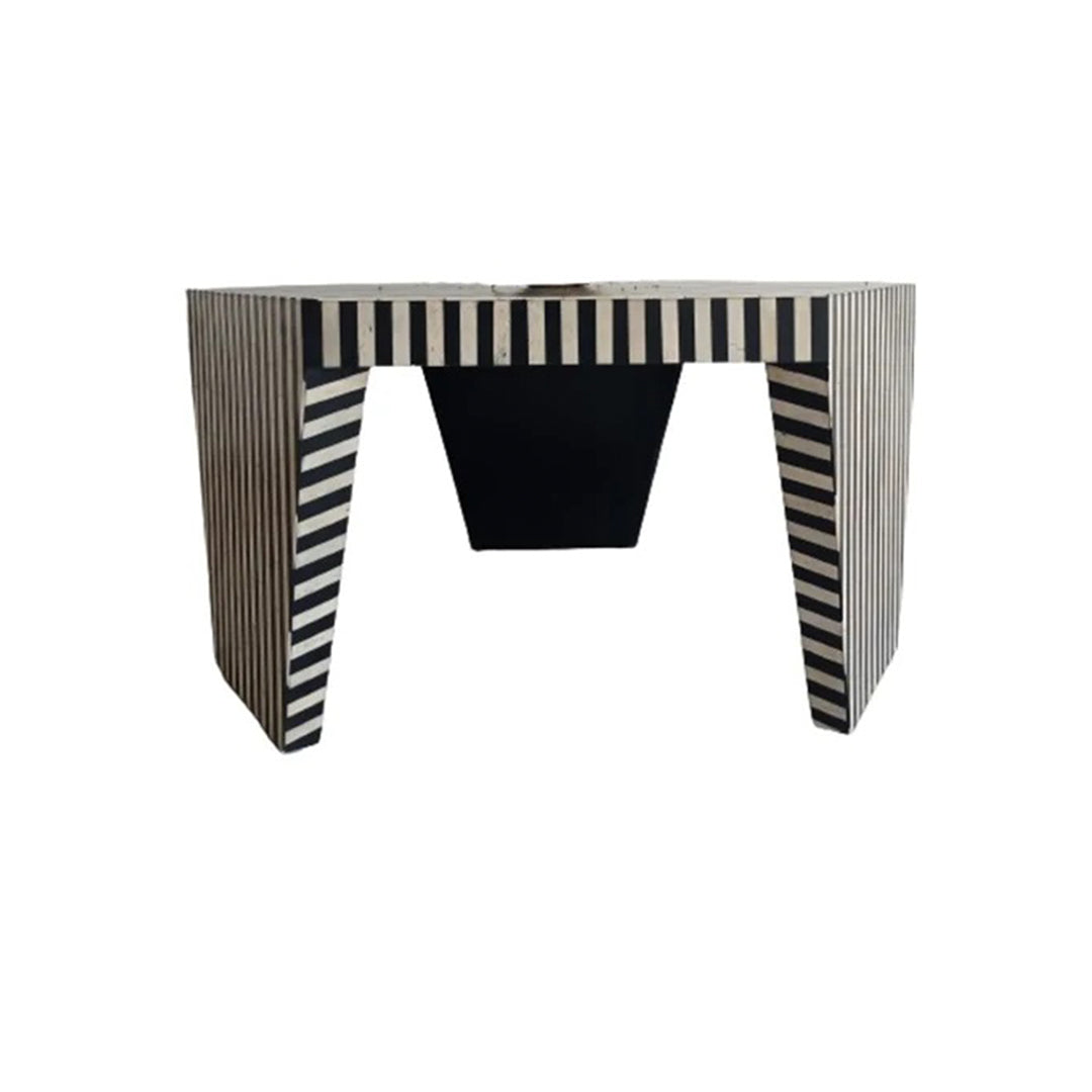 Handmade Customized Bone Inlay Zebra Pattern Coffee Table