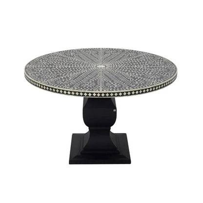 Handmade Customized  Bone Inlay Round Dinning Table