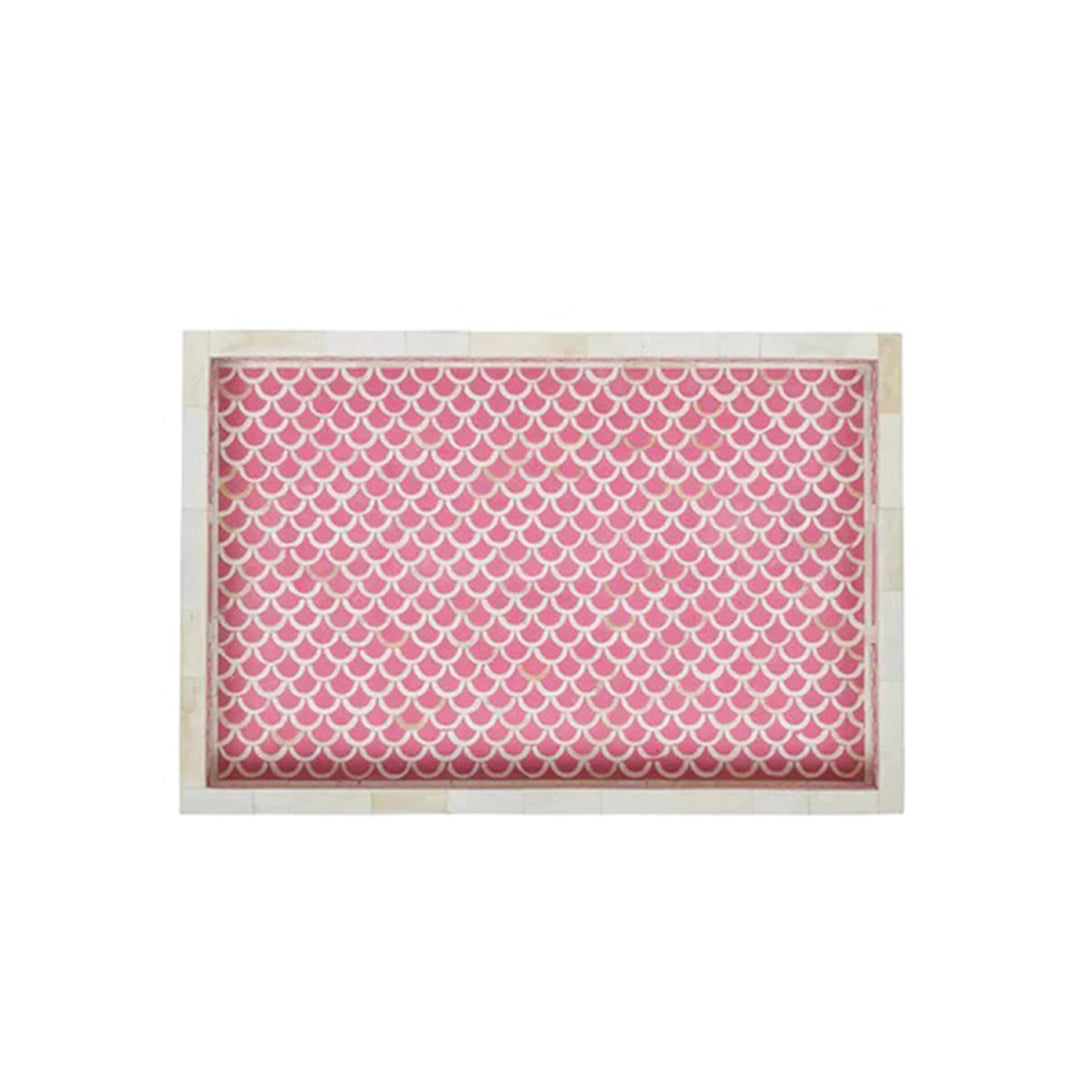 Handmade Customized Bone Inlay  Serving Tray