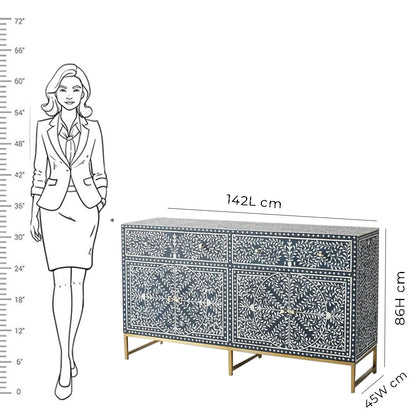 Bone Inlay Buffet, Bone Inlay Sideboard Best For Home Decor