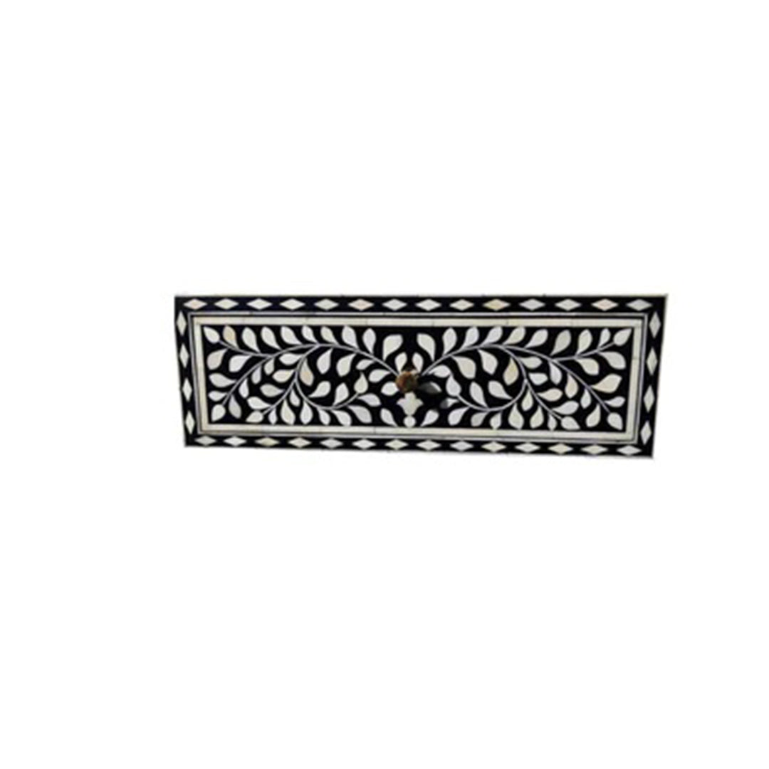 Handmade Customized Bone Inlay Floating Bedside