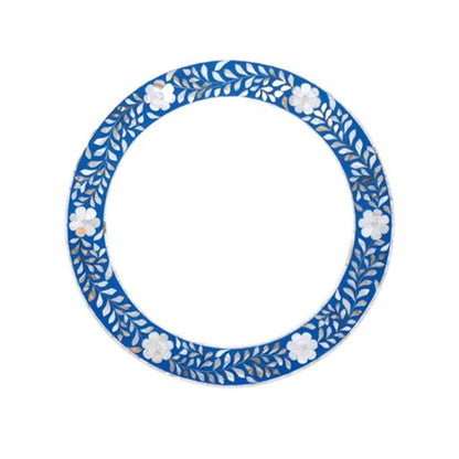 Handmade Customized Mother of Pearl Round Mirror Frame