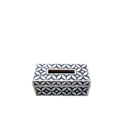 Handmade Bone Inlay Star Eye Pattern Tissue Box