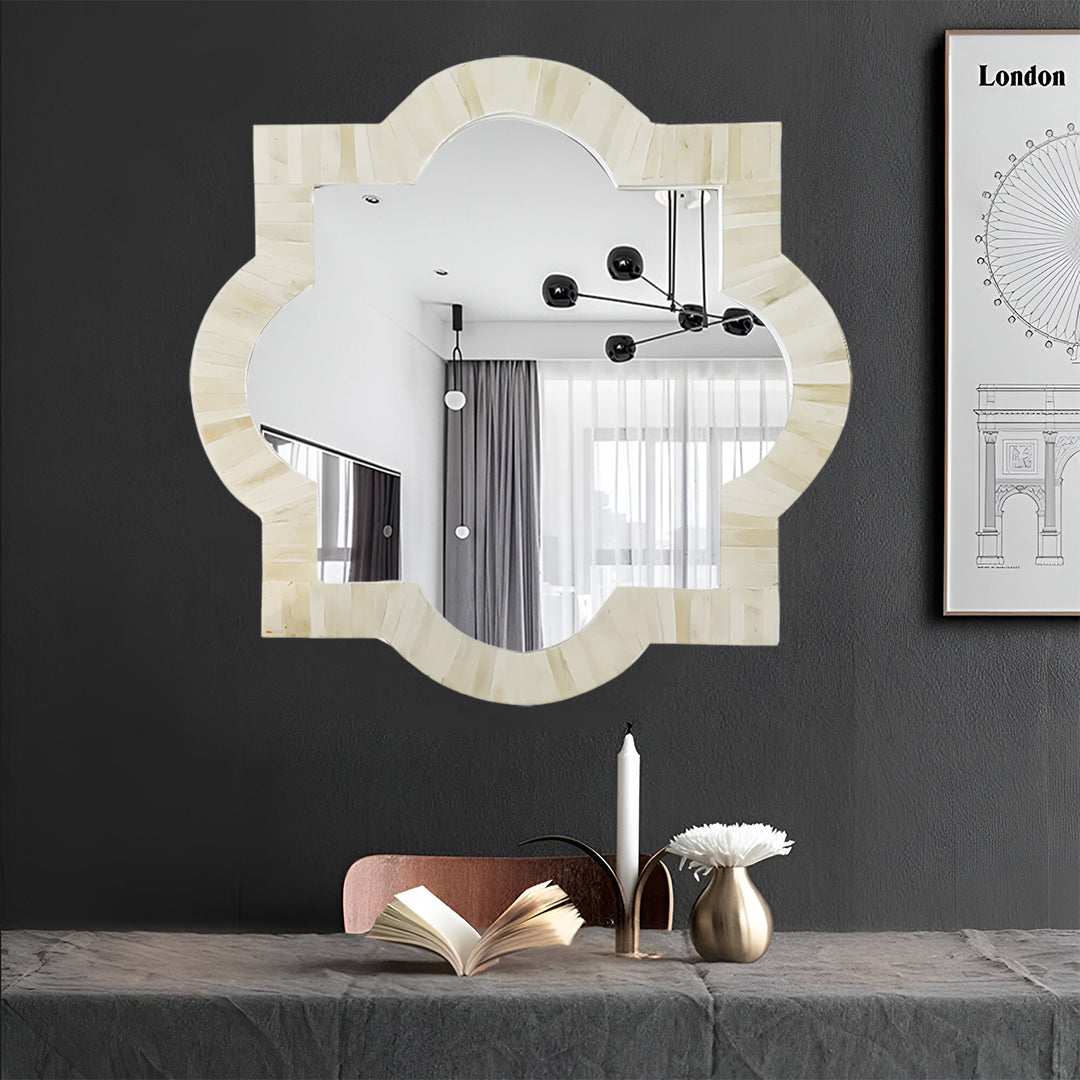 Luxury Handmade Bone Inlay Wall Mirror Frame