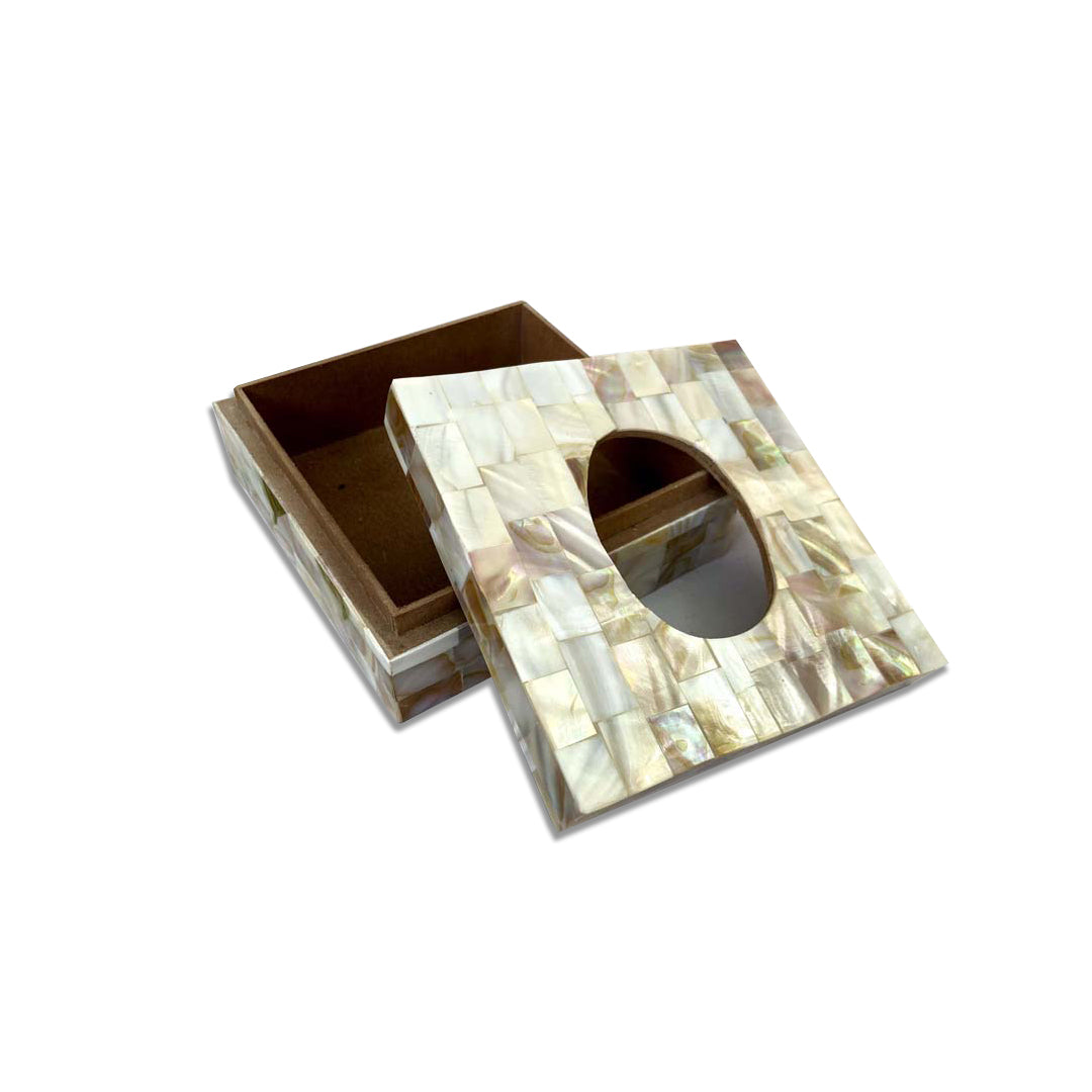 Mother of Pearl tissue box home décor