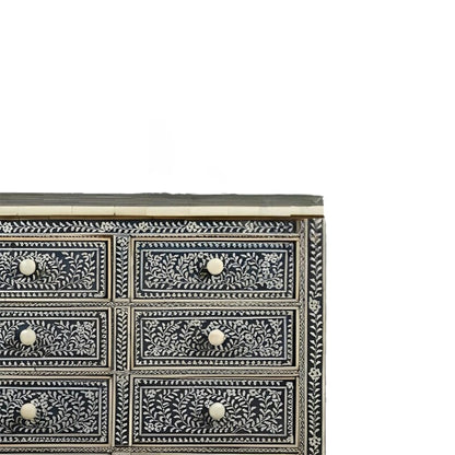 Bone Inlay Chest of 8 Drawers