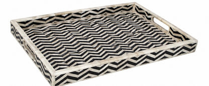 Designer  Bone Inlay Tray for Coffee Table & Living Room Decor