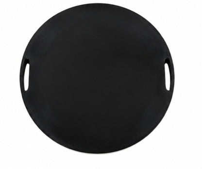 Black Bone Inlay Serving Tray – Handcrafted Floral Decorative Accent Tray