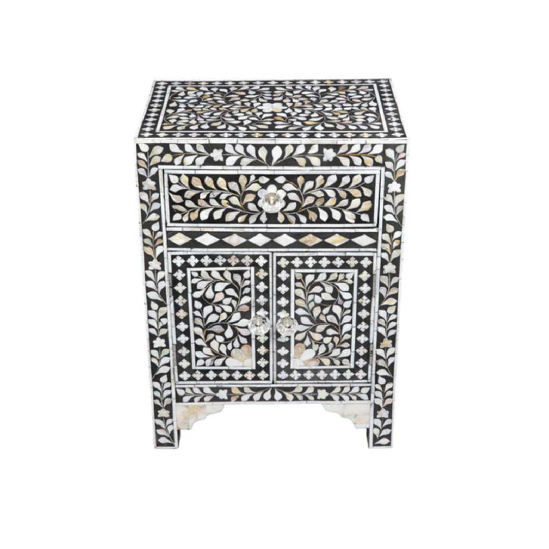Handmade Customized Mother of Pearl Bedside Table
