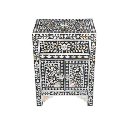 Handmade Customized Mother of Pearl Bedside Table