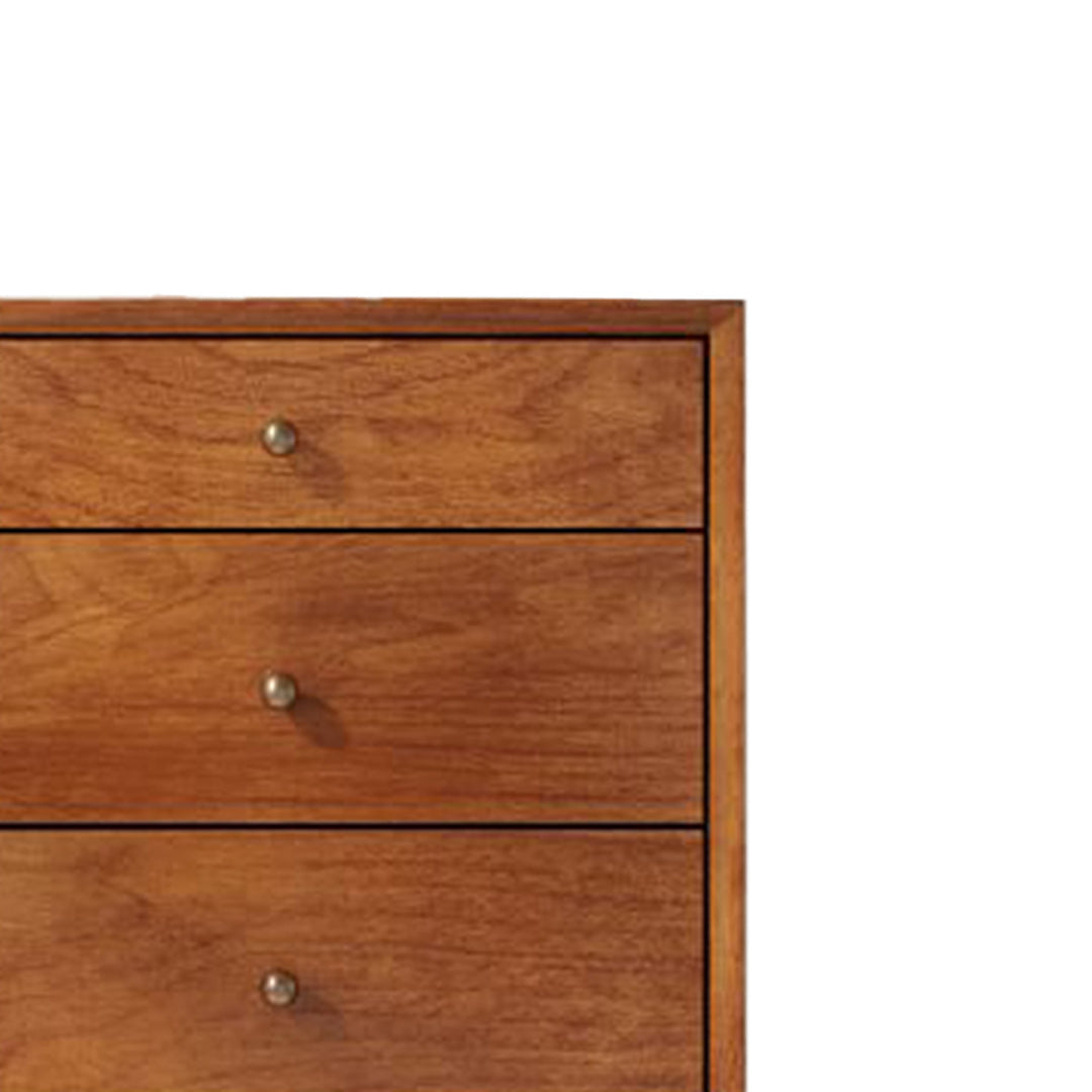 wooden bedside table with 3 drawers , best for home decor , unique bedside