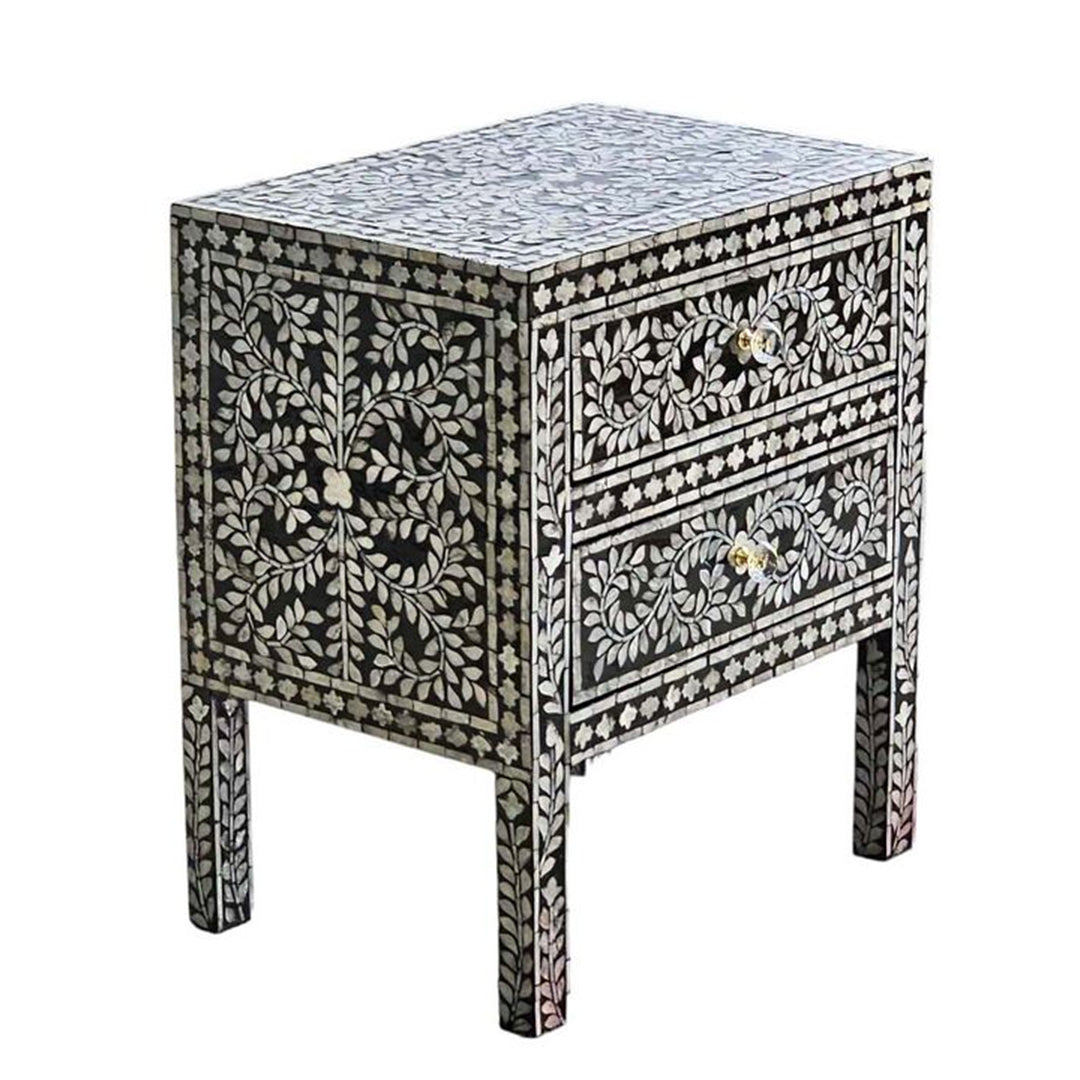 Modern kitchen lifestyle image with handcrafted bone inlay keepsake box