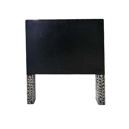 Luxury chevron pattern bone inlay storage box styled on kitchen island