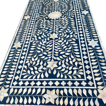 MOTHER OF PEARL CHEST OF DRAWER/ SIDEBOARD - FLORAL( Indigo)