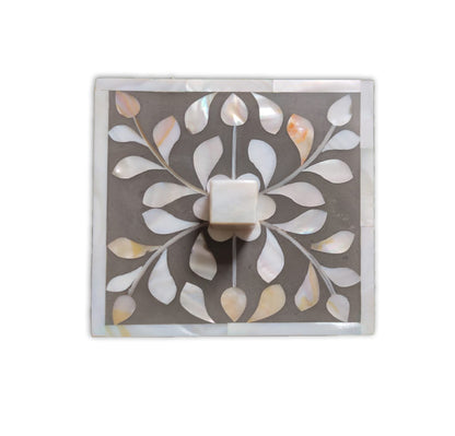 Beautifully Hand Crafted Mother Of Pearl Coaster Set Ready to Ship Perfect gift for loved ones