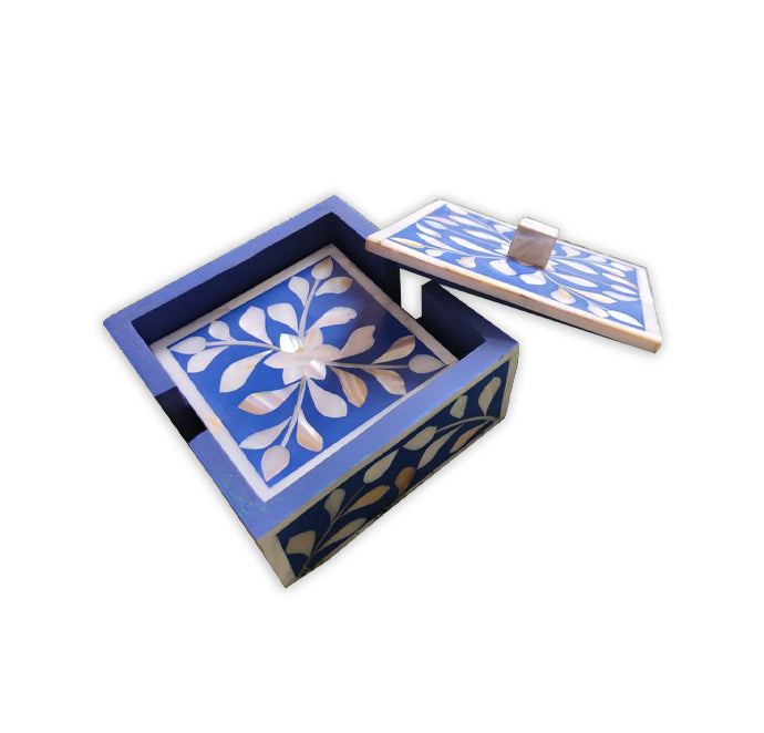 Beautifully Hand Crafted Mother of Pearl Coaster Set Ready to Ship Perfect gift for loved ones