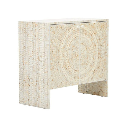 Customized Handmade Mother of Pearl Cabinet with Two Doors