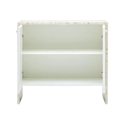 Customized Handmade Mother of Pearl Cabinet with Two Doors