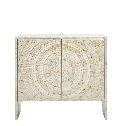 Customized Handmade Mother of Pearl Cabinet with Two Doors