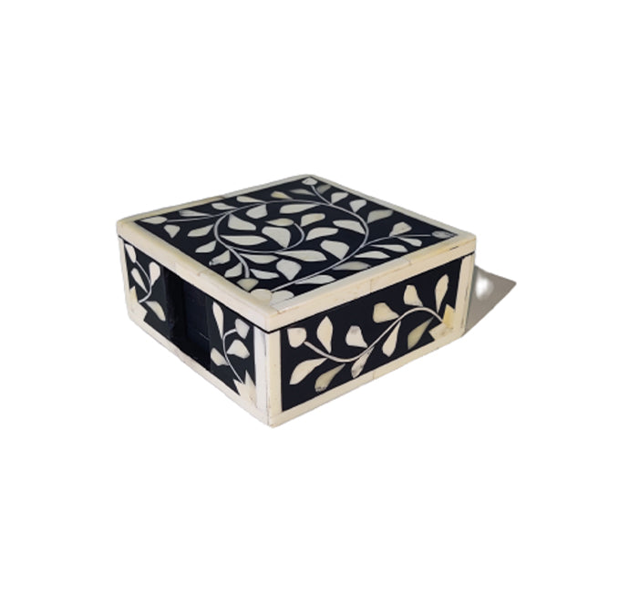 Beautifully Hand Crafted bone inlay Coaster Set Perfect gift for loved ones