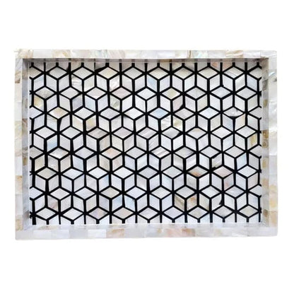 geometric honeycomb pattern displayed